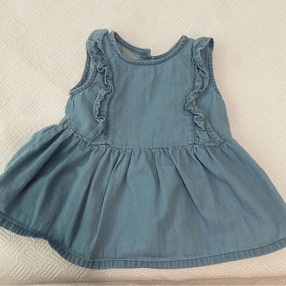 Okie Dokie Baby Denim Dress - Picture 3 of 3